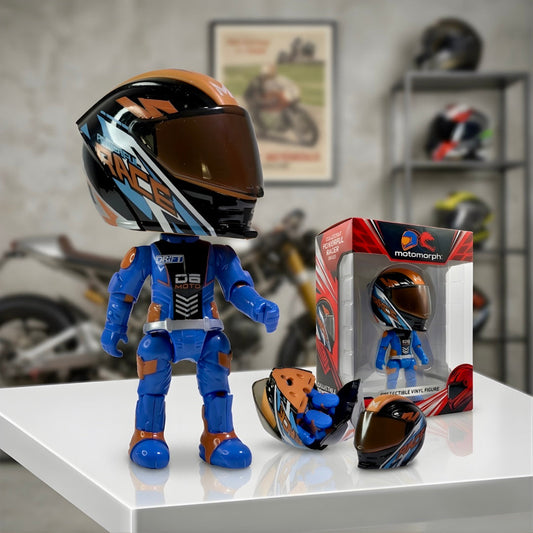 Motorcycle Helmet that Transforms into a Figure