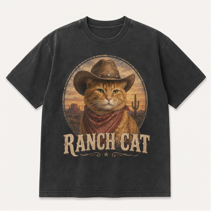 Ranch Cat Orange Tabby Tee