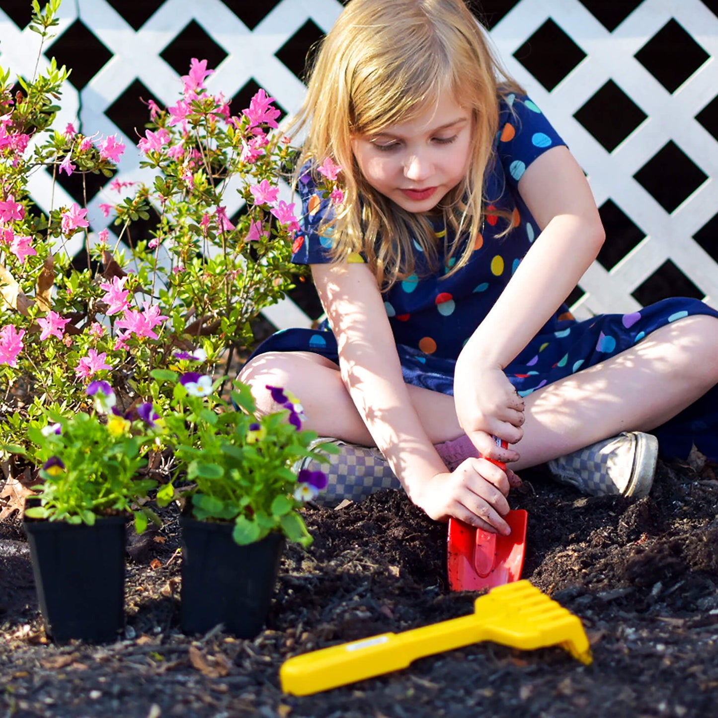 Spielstabil 2 Piece Garden Set - Includes Hand Rake & Shovel